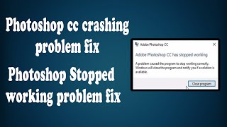 Photoshop cc Stop Crashing Within some Second  Photoshop crashing problem fixed  Photoshop 2019 [upl. by Biron]