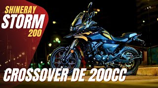 STORM 200 NO BRASIL VEJA TUDO DA NOVA CROSSOVER DE 200CC DA SHINERAY [upl. by Whang166]