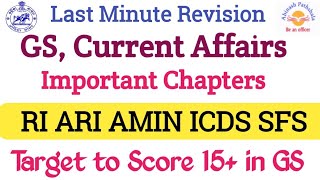 Last Minute Revision  GS amp Current Affairs Important Chapters  Abinash ପାଠଶାଳା [upl. by Ozzy]