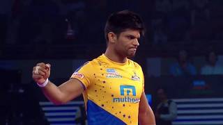 Tamil Thalaivas  Kabaddi  Top Tackles with Patna [upl. by Enaht]