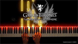 The Rains of Castamere  Game of Thrones  Piano Cover SHEET MUSIC MIDI [upl. by Weyermann]