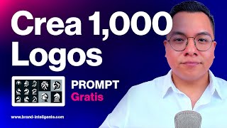 CREAR 1000 LOGOS CREATIVOS Y MINIMALISTAS CON INTELIGENCIA ARTIFICIAL PROMPT GRATIS [upl. by Wendy629]