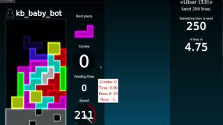 Tetris AI fully connected neural network  combo  attacking training [upl. by Imoyn137]