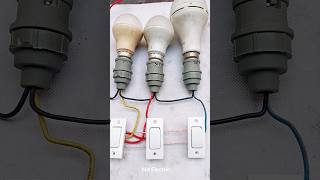 🔥two way switch wiring connection mdelectric twowayswitch staircase [upl. by Amleht]