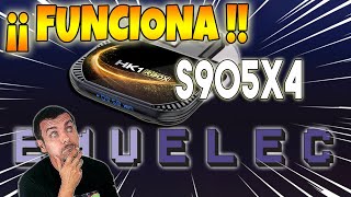 🔥¡¡FUNCIONA Ejecutando Emuelec 46 Test en un TV BOX HK1RBOX con Amlogic S905X4 [upl. by Annalise405]