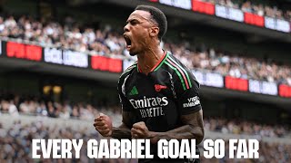 EVERY GOAL  All of Gabriel Magalhães goals for The Arsenal so far [upl. by Layla974]