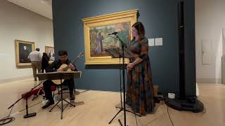 Amiko Enjoys the Sounds of Opera with Duo Atesorado at the Dallas Museum of Art dallasmuseumofart [upl. by Nnawaj]