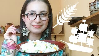 ARROZ blanco Receta  LLEGADA del arroz a México  La NAO de China [upl. by Pansy]