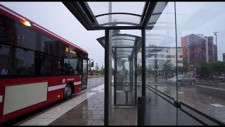 Sweden Stockholm ride with bus No 865 from Haninge Centrum to Huddinge Sjukhus [upl. by Ner649]