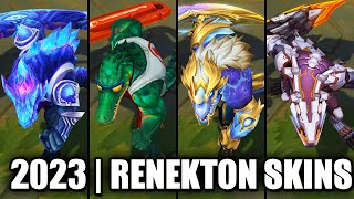 All Renekton Skins Spotlight 2023  League of Legends [upl. by Aon]