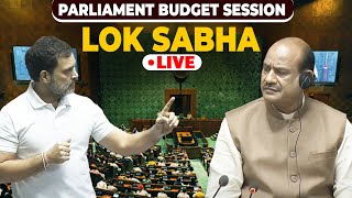 Lok Sabha LIVE  Parliament Monsoon Session Budget 2024 Discussion Rahul Gandhi Congress BJP PM [upl. by Naesal311]