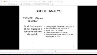 Budgetanalys [upl. by Atirys]