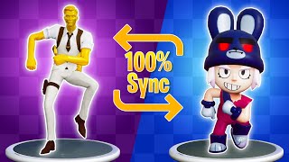 Fortnite Dance but with Brawl Stars characters Part 2 [upl. by Nnalatsyrc741]