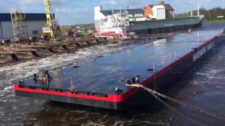 Launch Wagenborg Barge 14 [upl. by Namyac]