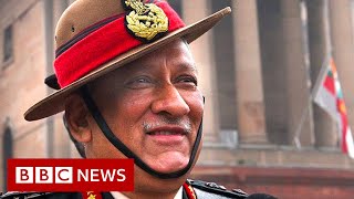 Indias top general Bipin Rawat dies in helicopter crash  BBC News [upl. by Mariand]