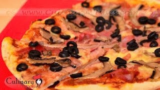 Pizza Prosciutto e Funghi Recipe [upl. by Tillion]