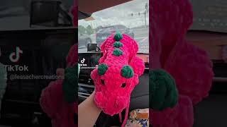 crochet dragon crochetdragon watermelon sahm hobbies [upl. by Llerrad]