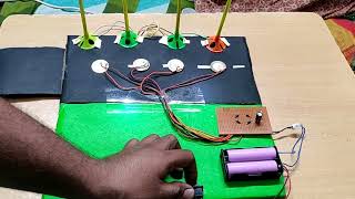 Piezoelectric Generator Science model for students  Piezo Plate Project [upl. by Eislrahc]