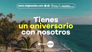 Tienes un aniversario con Viajes Éxito ¡Celebremos viajando ✈ [upl. by Adiuqal151]