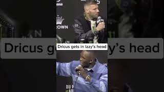 Dricus living in Izzy’s head rent free ufc dricusduplessis israeladesanya [upl. by Fillender]