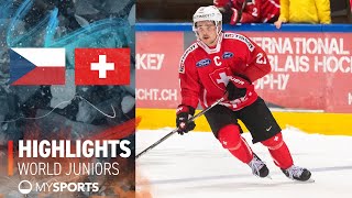 Tschechien vs Schweiz 91 I Highlights Viertelfinal World Juniors [upl. by Hector]