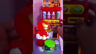 Coolest 😎 Poli Robot Vending Machine with the Drummer IronMan asmr viral satisfying [upl. by Hoenack849]