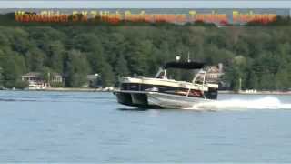 Pontoon Boat Video Avalon and Tahoes Waveglider System [upl. by Ednew]