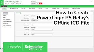 How to Create or Extract PowerLogic P5 Relays Offline ICD File  Schneider Electric Support [upl. by Atnima]