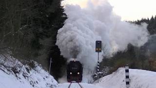 WinterVolldampf  Harz Dampfloks und Schnee [upl. by Ruhtra110]