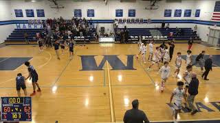 Waldwick High School vs New Milford High School Mens Varsity Basketball [upl. by Norha]