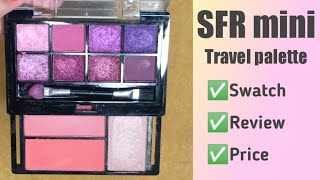 SFR mini travel eyeshadow palette swatch and review shorts Mixed bag affordable eyeshadow [upl. by Eisinger]