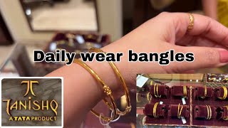 Daily wear Gold Bangle Designs with Pricebangles designdaily wear bangles in golddeeyaHindi [upl. by Aprile774]