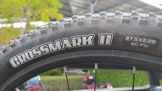 ยางMAXXIS CROSSMARK II ทดลอง เต็มระบบ ยางสายป่า สายลุย URBAN DOWNHILL FREERIDE DIRT JUMP BMX bike [upl. by Aetnahs]