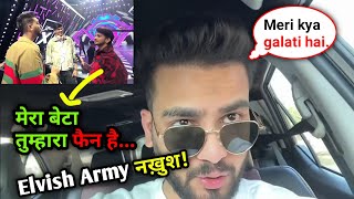 OMG 😱 Munawar Faruquis son Is big fan of Elvish yadav Elvish army was angry on him😠 [upl. by Etnoved]