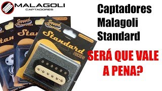 Review e Testes  Captadores Malagoli Standard Vale A Pena  O Músico [upl. by Huoh385]