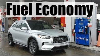 2022 Infiniti QX50  Fuel Economy MPG Review  Fill Up Costs [upl. by Krahmer]