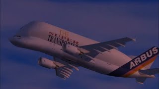 Airbus Beluga A300600ST  Model Details FSX Gameplay PC HD [upl. by Cheshire160]