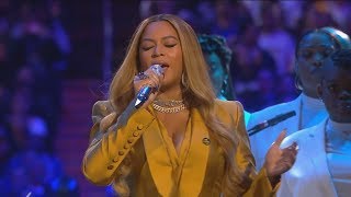 Beyonce sings at Kobe amp Gia Bryant memorial full video [upl. by Enal]