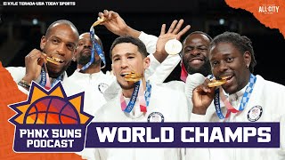 Devin Booker Responds To Noah Lyles Comments About NBA quotWorld Championsquot [upl. by Laurella]