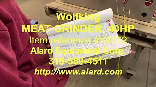 Wolfking MIXERGRINDER Model TSMG850200 850 liter 40 HP Alard item Y4172 [upl. by Byler]