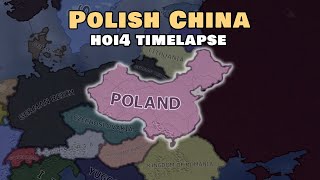 What if Poland had Chinese Borders  HOI4 Timelapse [upl. by Anauqahc]