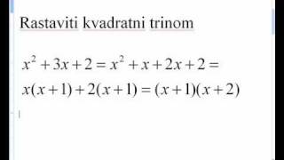 wwwcasoviinfo  kvadratna jednacina [upl. by Irat712]