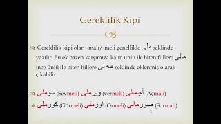 Osmanlı Türkçesi Dersleri 25 Dilek Tasarlama Kiplerinin Yazılışı Gereklilik Kipi [upl. by Airom]