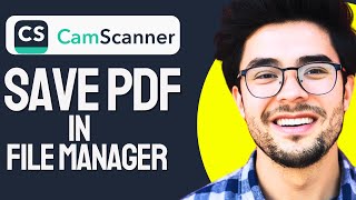 How to SAVE CAMSCANNER PDF in file manager 2024 Updated [upl. by Clark]