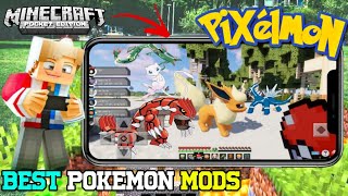 Pokemon mods for minecraft pe  minecraft pokemon  how to install pixelmon [upl. by Menell620]