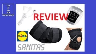 REVIEW SANITAS TENS knee and elbow device SEM 50 Lidl 25 steps TENS [upl. by Binnie78]