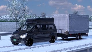 ETS 2 Hyundai Starex H1Winter Cargo Delivery [upl. by Jessika]