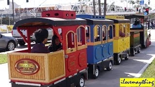 Hulyan and Mayas TRAIN Ride Ferris Wheel and Carousel Ride Family Toy Channel [upl. by Kahn]