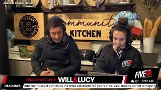 WATCH LIVE Breakfast with Will Goodings amp Lucy Lokan [upl. by Reisinger593]