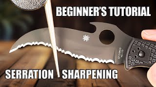 How to Sharpen a Serrated Knife in Minutes Quick and Easy Guide [upl. by Dyrraj]